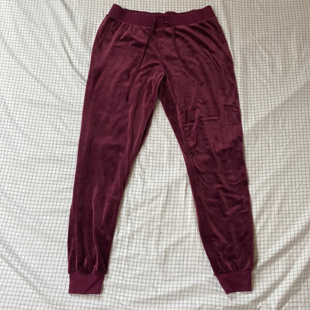Like new Joe Boxer Velour joggers sz Large